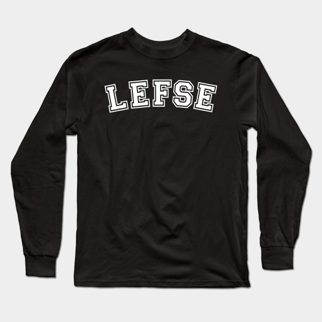 Lefse Norwegian Holiday Tradition Long Sleeve T-Shirt by Huhnerdieb Apparel